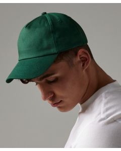 Beechfield Authentic 5 Panel Cap – 100% Cotton, Adjustable Buckle, Breathable