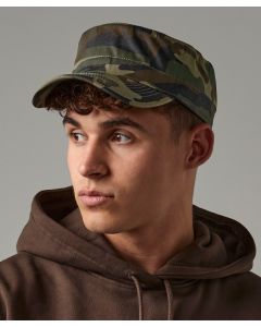Beechfield Camo Army Cap – 100% Cotton, Rip-Strip™ Size Adjuster, Curved Peak