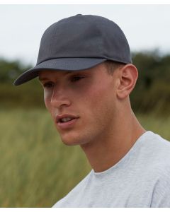 Beechfield 6-Panel Organic Cotton Cap - Self-Fabric Strap with Tri-Glide Buckle