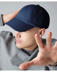 Beechfield Low-Profile Heavy Cotton Drill Cap – Seamless Front Panel