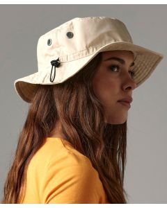 Beechfield Women’s Cargo Bucket Hat – UPF50+ Protection, Mesh Sweatband, Toggle