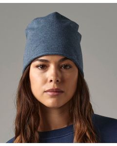 Beechfield Jersey Beanie – Cotton-Rich Stretch Knit Hat, Lightweight Breathable Fabric, Rolled Edge, Smooth Surface