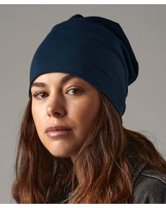 Beechfield Hemsedal Cotton Slouch Beanie – 95% Cotton, Double-Layer Knit, Slouch