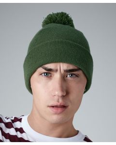 Beechfield Original Winter Pom Pom Beanie – 100% Acrylic, Cable Knit, Cuffed