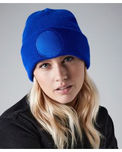 Beechfield Circular Patch Women’s Beanie Hat – Soft Knit, Tear Away Label, Warm