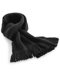 Beechfield Classic Knitted Scarf - Double-Layer Design with Stylish Tassel Trim