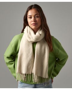Beechfield Classic Woven Scarf – Soft Touch, Tassel Trim Detail, Tear Away Label