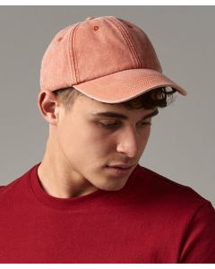 Beechfield Classic Low-Profile Cotton Vintage Cap – 6 Panel Design, Brass Buckle