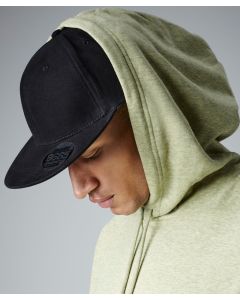 Beechfield Pro-Stretch Flat Peak Cap – 98% Cotton, Flat Peak, Elasticated Crown