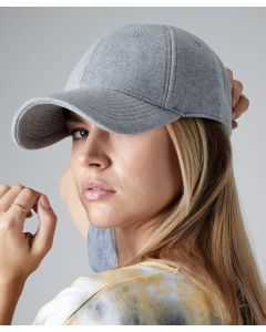 Beechfield Jersey Athleisure Baseball Cap – Cotton, Curved Peak, 6-Panel Crown