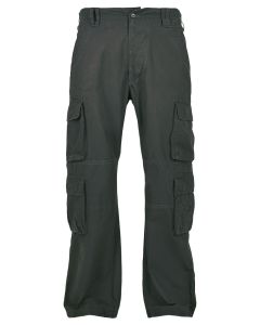 Build Your Brandit Pure Vintage Trousers - Classic Cargo Design Cotton Fabric, Multi Pockets, Extra Large Drawstring, Cargo Cut
