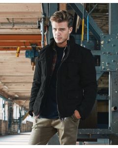 Build Your Brandit Britannia Jacket - Classic Field Style with Multiple Pockets, Logo Badge, Hidden Hood, Stand Up Collar