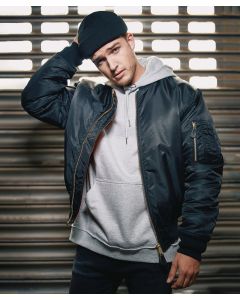 Build Your Brandit MA1 Jacket - Classic Bomber Style Nylon Blouson Jacket, 2 Side Insertion Pockets with Flap, Upper Arm Pocket