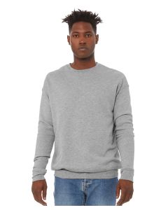 Bella+Canvas Unisex Drop Shoulder Fleece Sweatshirt – 1x1 Ribbed Cuffs and Waistband