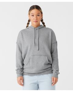 Bella+Canvas Raw-Seam Unisex Hoodie – Drawcord Hood, Kangaroo Pockets, Oversized