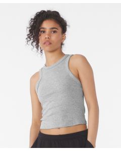 Bella+Canvas Women's Micro Rib Racer Tank – Ultra-Soft, High Neck, Mid-Length