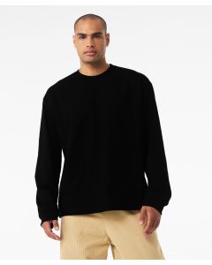 Bella+Canvas Unisex Long Sleeve Heavy Tee – Tailored Fit, Rib Cuff, Crew Neck