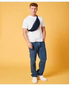 Bagbase Recycled Waist Pack – Cord Zip, Reflective, Zipper Pocket, Webbing Belt