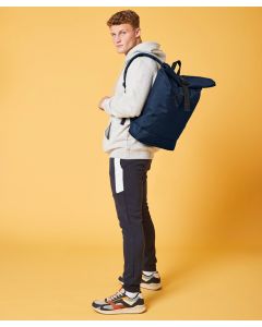 Bagbase Recycled Rolled-Top Backpack – Laptop Compatible, Shoulder Straps