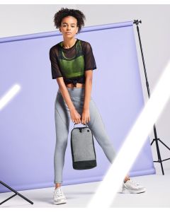 Bagbase Athleisure Sports Shoe Bag – Zip Compartment, Grab Handle, Waterproof