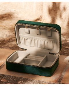 Bagbase Velvet Travel Jewellery Box – Multi-Compartment, Hooks & Rolls, Zip