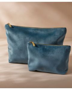 Bagbase Velvet Accessory Bag – Multipurpose, Travel-Friendly, Zip Close, 2 Sizes