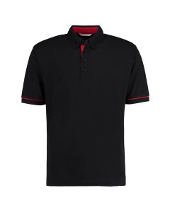 Kustom Kit Button Down Collar Contrast Polo