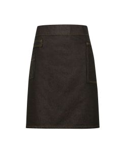 Premier Division Waxed Look Denim Waist Apron