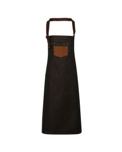 Premier Division Waxed Look Bin Apron With Faux Leather
