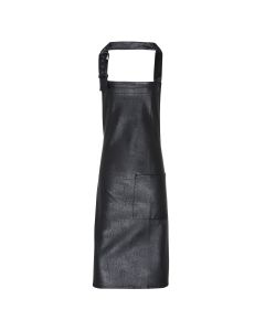 Premier Faux Leather Bib Apron