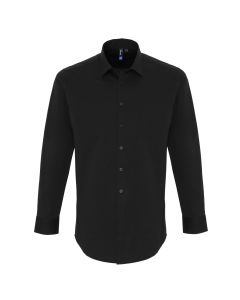 Premier Stretch Fit Cotton Poplin Long Sleeve Shirt