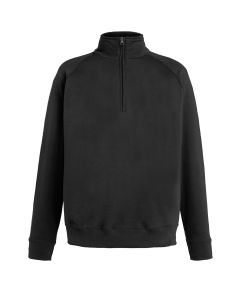 Fruit Of The Loom Lightweight Zip Neck Sweatshirt