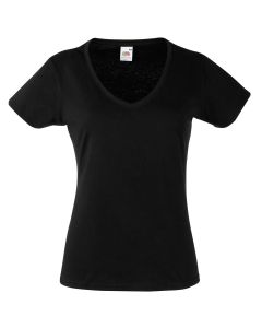 Fruit Of The Loom Lady-fit Valueweight V-neck T-shirt