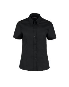 Kustom Kit Women's Corporate Oxford Blouse Short Sleeved