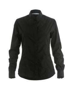 Kustom Kit Women's Mandarin Collar Fitted Shirt Long Sleeved