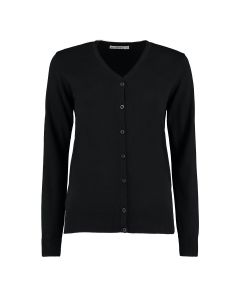 Kustom Kit Women's Arundel V-neck Cardigan Long Sleeve