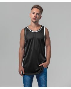 Build Your Brand Men’s Mesh Tank Top – Contrast Lining, Crew Neck, Sleeveless