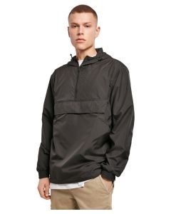 Build Your Brand Basic Pullover Jacket – Unisex, Lightweight Elastic Cuffs, Adjustable Drawstring Waist, Ideal for Customisation