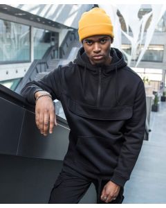 Build Your Brand Sweat Pullover Hoodie – Soft Brushed Fleece, Ribbed Cuff At Sleeves Opening
