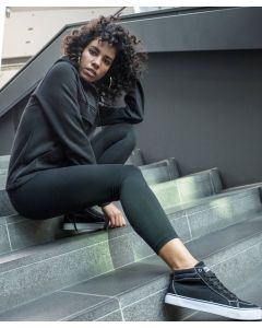Build Your Brand Women’s Stretch Jersey Leggings – Sleek Fit, Stretch Jersey & Wide Elastic Band