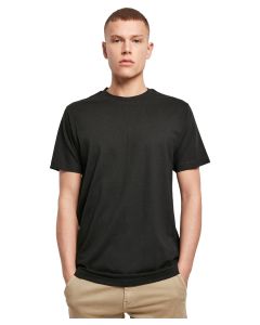 Build Your Brand Organic Cotton T-Shirt for Men – Round Neck, Short Sleeves, Straight Hem, Breathable