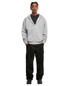 Build Your Brand Ultra Heavy Zip Hoodie – Natural Fibre Knitted, Hood, and Oversized Style