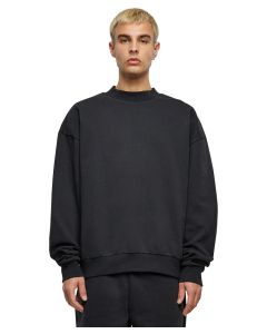 Build Your Brand Ultra-Heavy Cotton Sweatshirt – Crew Neck, Ribbed Collar & Cuff