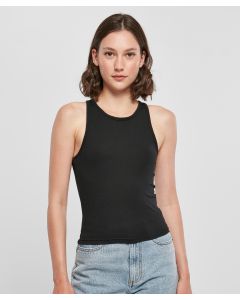 Build Your Brand Women’s Racerback Top – Crew Neck, Slim Fit & Sleeveless