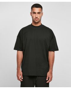 Build Your Brand Oversized Mock Neck Tee – Dropped Shoulders, Short Sleeves