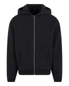Build Your Brand Fluffy Zip Hoodie - Full Zip Fastening, Ultra Soft Fluffy Texture, Hidden Zip Pockets, Secure Storage