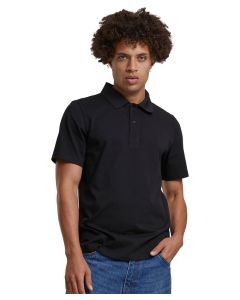 Build Your Brand Sorona Polo Tee – Stretch Cotton Blend Shirt, Moisture Wicking Properties, Durable and Long Lasting Wear
