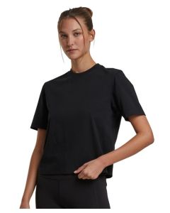 Build Your Brand Women's Sorona Loose-Fit Tee - Sustainable Stretch Top, Breathable Design, Soft Touch Finish, Loose Fit