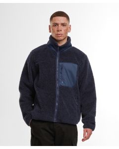 Build Your Brand Bonded Sherpa Jacket – Premium Layered Warmth and Structured Fit, Functional Zipped Pockets