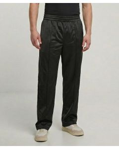 Build Your Brand Tricot Track Pants - Tapered Leg and Zip Pockets Training Style, Elastic Waistband, Internal Drawstring
